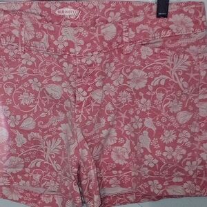 Old Navy Floral Pink and White Bermudas